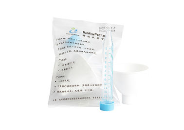 Kit de collection de sperme, kit masculin d'essai de stérilité avec l'entonnoir/tube à essai